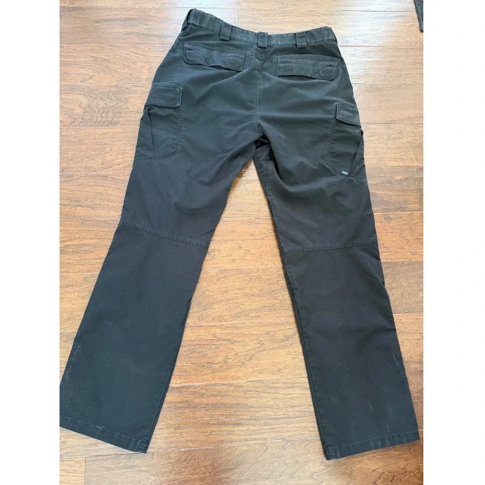5.11 Tactical Stryke Cargo Pants Mens 34x32 Black Ripstop Flex-Tac 74369